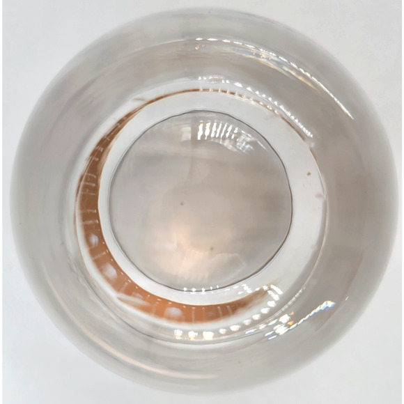 Culver Mid Century Gold Band Roly Poly Whiskey Glass Diamond Cut 1950s Barware - Picture 6 of 7